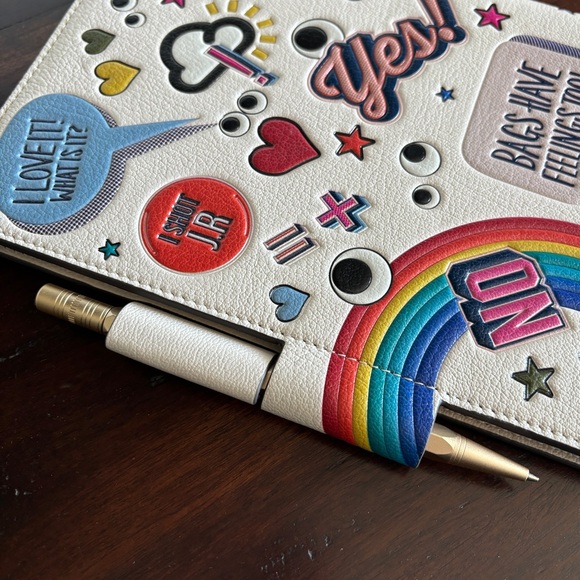 Anya Hindmarch All Over Stickers A5 Journal Plain Notebook Giftable Brand New - Picture 3 of 8